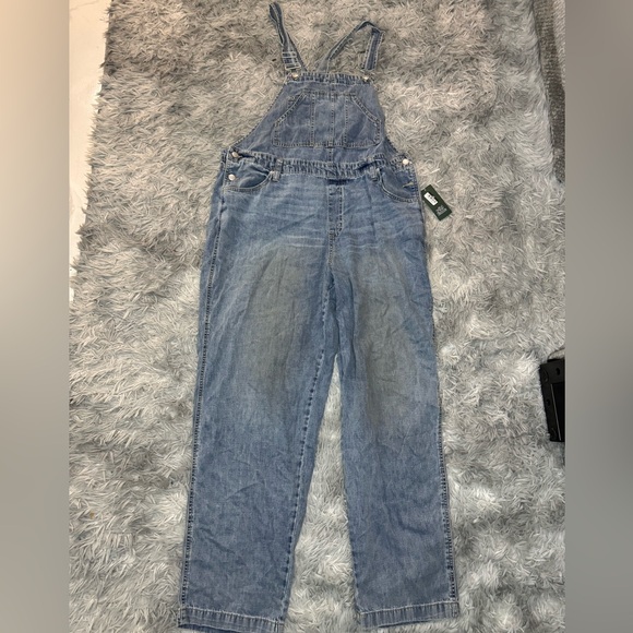 Wild Fable Women’s 100% Cotton Classic Denim Overalls - Blue Wash Size XXL NWT - Picture 1 of 5